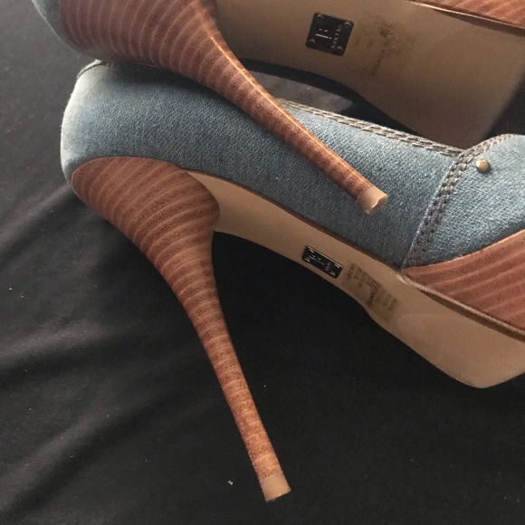 Bakers Stiletto Denim Heels - Picture 8 of 10
